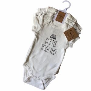 NEW Rae Dunn better together/kindness onesie set